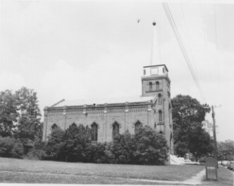 Front of Cumberland Presbyterian Church
                        