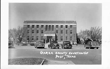 Garza County Courthouse ca. 1945
                        